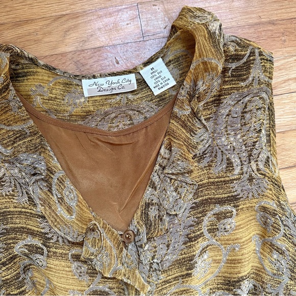 VINTAGE 90’s boho silk top - Picture 7 of 9